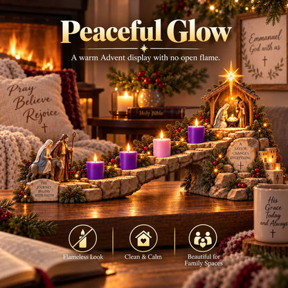 ✝️Journey to Bethlehem -4-Week Lighted Advent Nativity Path