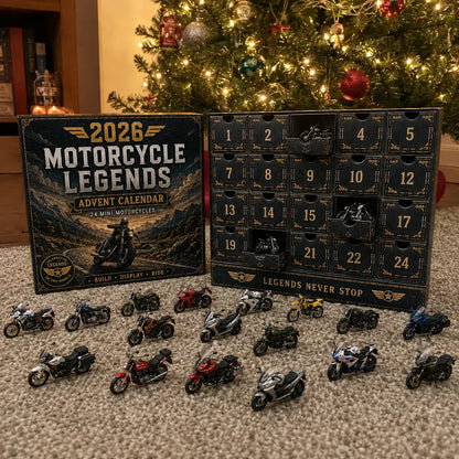 🔥🎁2026 Motorcycle Legends Advent Calendar – 24 Days, 24 Mini Motorcycles, 24 Legendary Rides