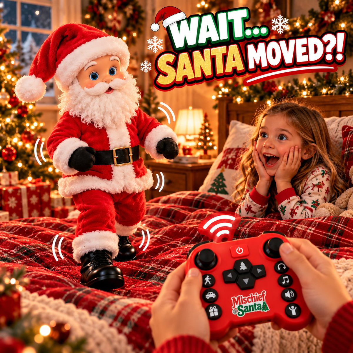 🎅 CHRISTMAS SPECIAL: Remote-Controlled Santa Claus – Moving Arms, Festive Surprises & Family Holiday Fun! 🎄🎁