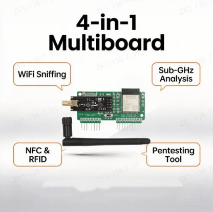NRF24L01+ Expansion Module | 2.4GHz RF Sniffer & Mousejack Tester