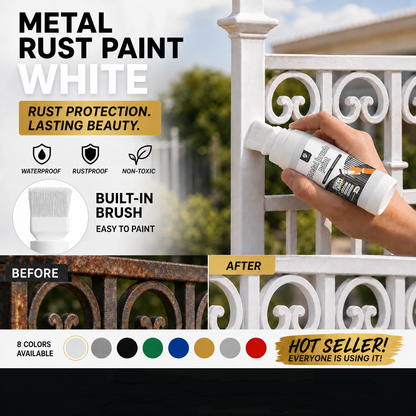 ✨New Arrival✨🖌️🏠Water-Based Metallic Silver Paint with Built-in Brush💥👍