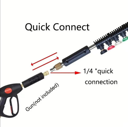 🔥 10-Piece Pressure Washer Rod Set 💦 –⚡Extend your reach and make tough outdoor cleaning faster, safer, and easier! 🏠✨