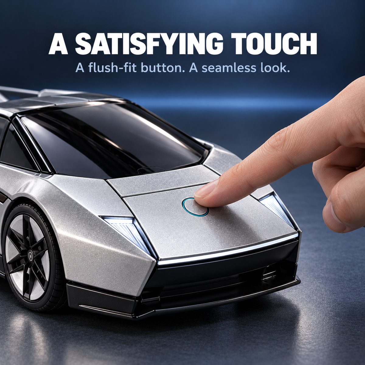 45% OFF🏎️Silver 2-in-1 Transforming Sports Car🏎️ & Robot – Futuristic Mecha Figure