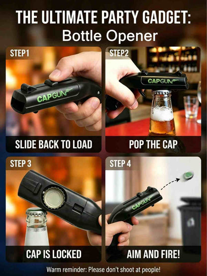 🍾🎉 Stainless Steel Spring Cap Opener – Effortless Bottle Opening Tool 💪🥤