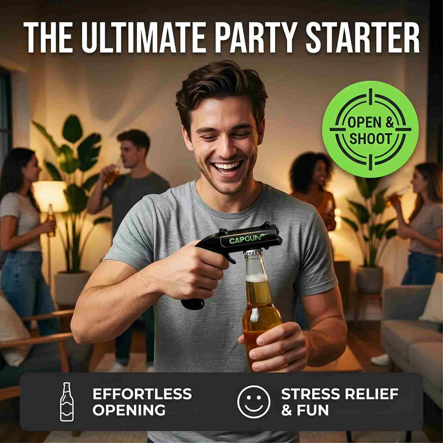 🍾🎉 Stainless Steel Spring Cap Opener – Effortless Bottle Opening Tool 💪🥤