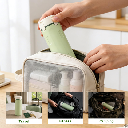 Travel Smart with 4-in-1 – Compact Leak-Proof Refillable Toiletry Dispenser