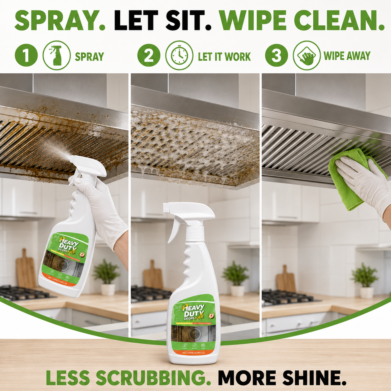 🔥  Heavy-Duty Kitchen Degreaser Spray – Cut Tough Grease Fast ✨