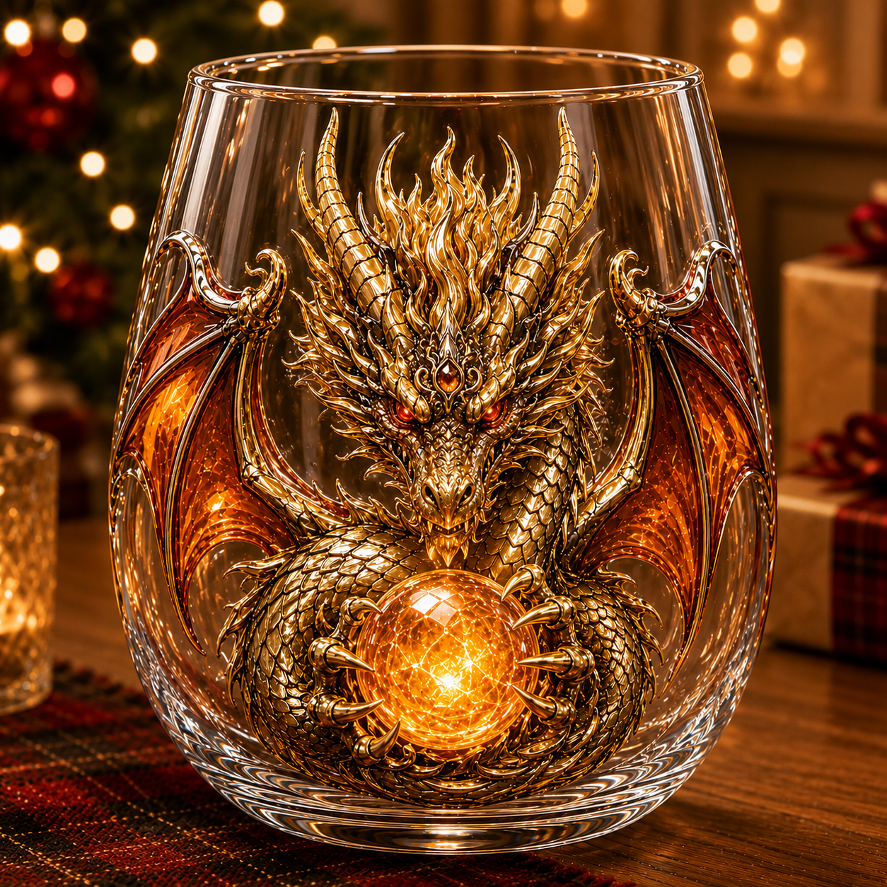 🐉 3D Mythic Dragon Glass Art Cup | Luxury Raised Fantasy Glassware for Whiskey✨