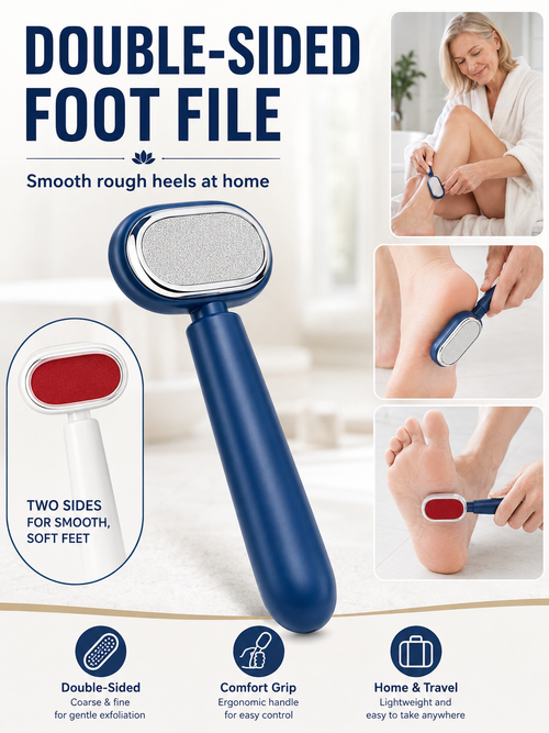 ✨ Professional Foot Callus Remover – Dual-Sided Stainless Steel Pedicure Tool for Smooth, Soft Feet