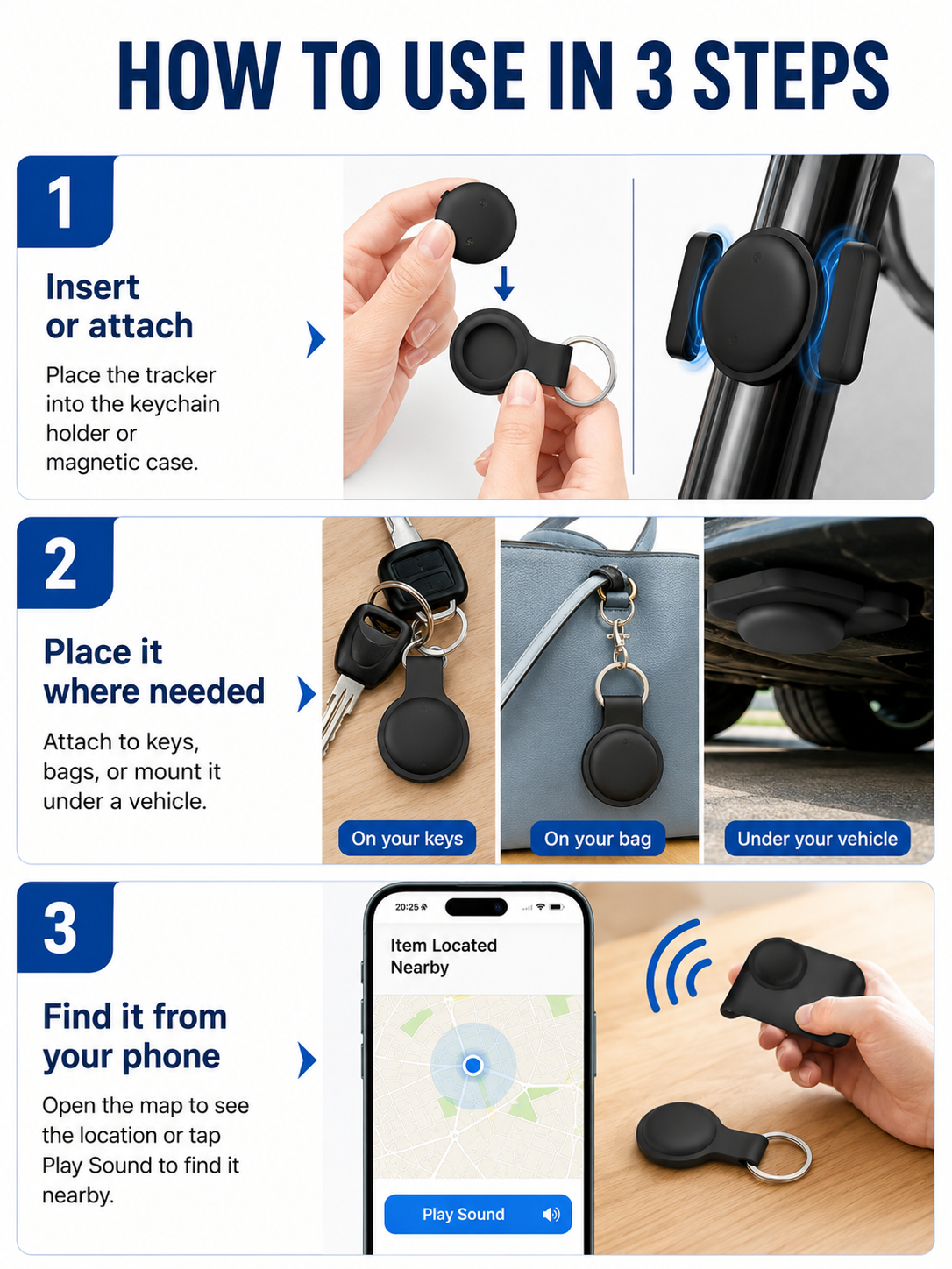 🚗 Smart Tracking Deal 📍 Mini GPS Tracker with Magnetic Weatherproof Case, No Monthly Fee & Find My Support