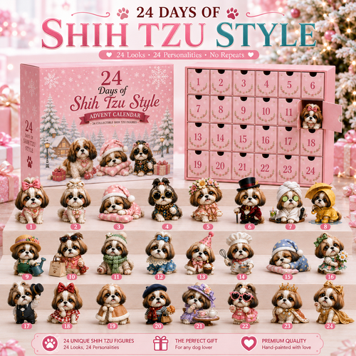 NEW ARRIVAL - 🎀24 Days of Shih Tzu Style Advent Calendar – 24 Unique Shih Tzu Collectibles 🐾
