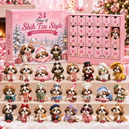 NEW ARRIVAL - 🎀24 Days of Shih Tzu Style Advent Calendar – 24 Unique Shih Tzu Collectibles 🐾