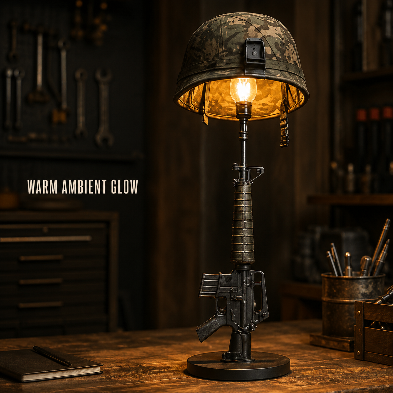 🪖 Military-Style Desk Lamp – Command Your Space