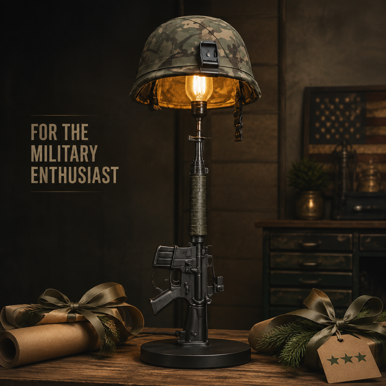 🪖 Military-Style Desk Lamp – Command Your Space