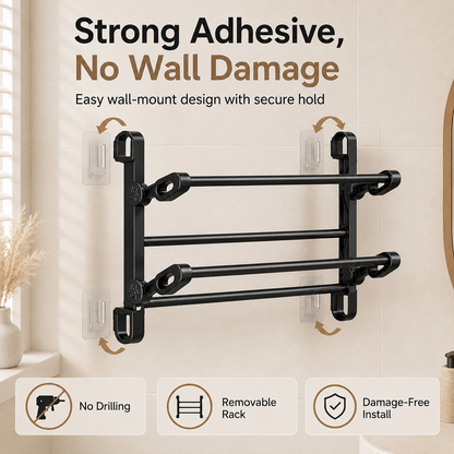 🔥Foldable Wall-Mounted Shoe Rack👞 – Space-Saving Storage for Small Spaces