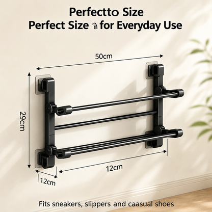 🔥Foldable Wall-Mounted Shoe Rack👞 – Space-Saving Storage for Small Spaces