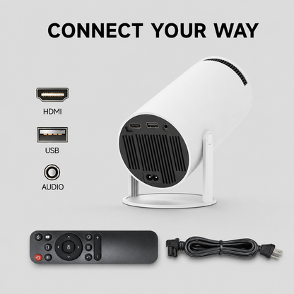 📽️ Smart Projector – Big Screen, Beautifully Simple