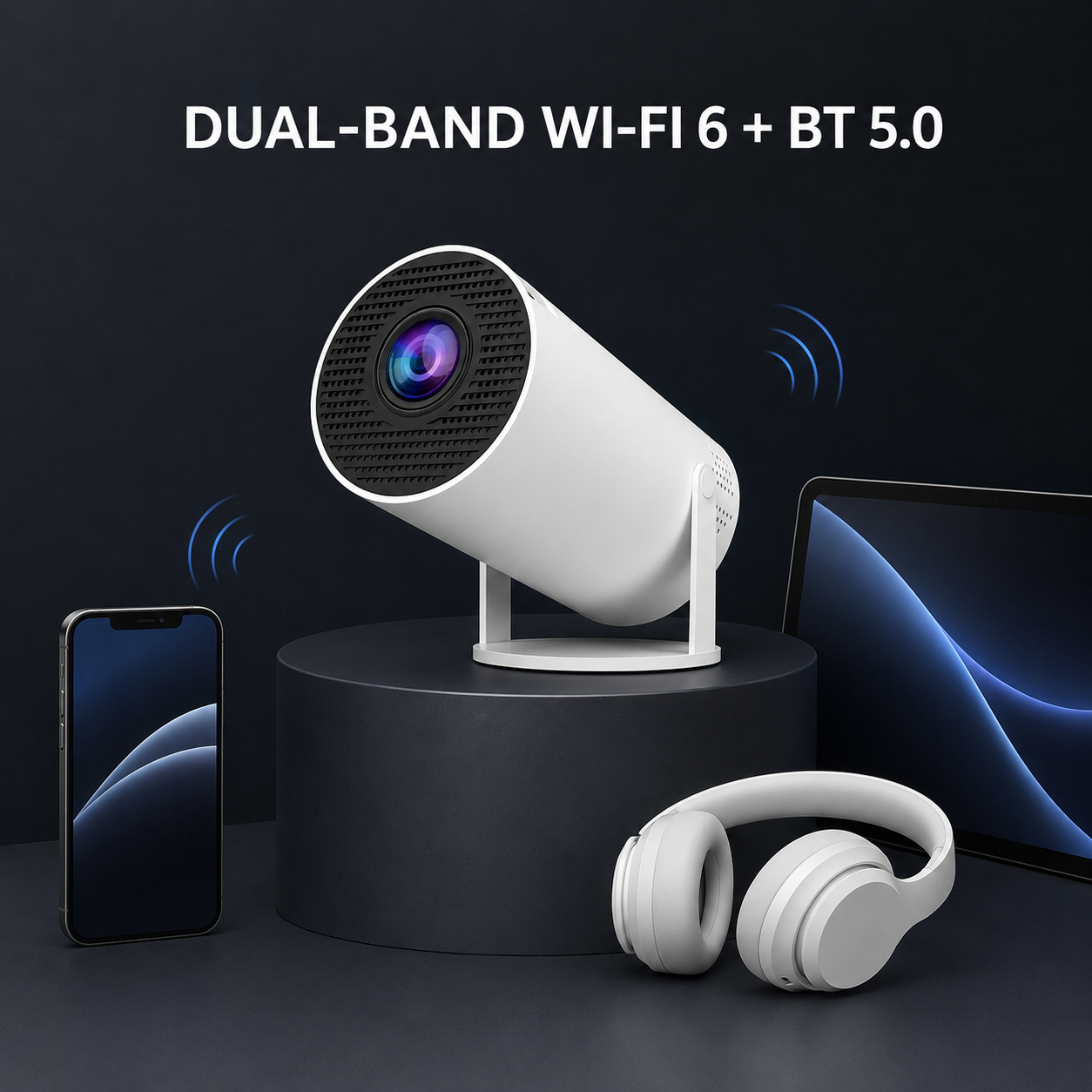 📽️ Smart Projector – Big Screen, Beautifully Simple