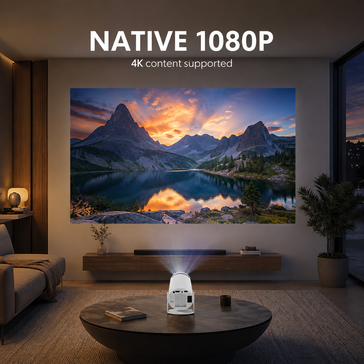 📽️ Smart Projector – Big Screen, Beautifully Simple