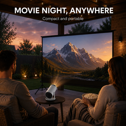 📽️ Smart Projector – Big Screen, Beautifully Simple