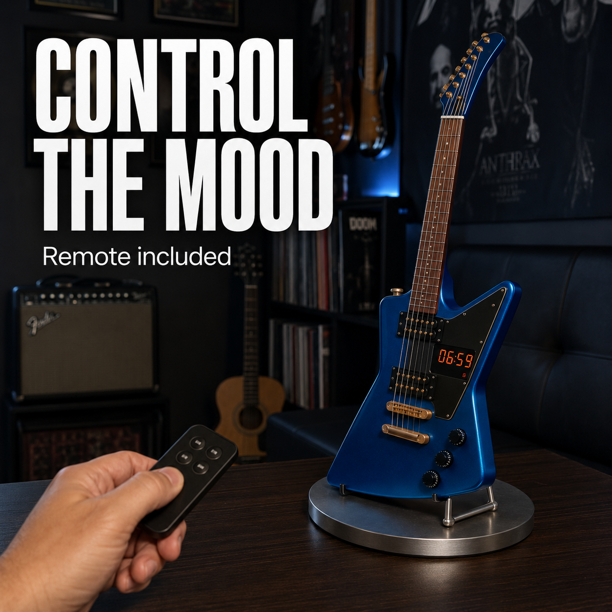 🎸 Guitar Alarm Clock – Wake Up & Rock