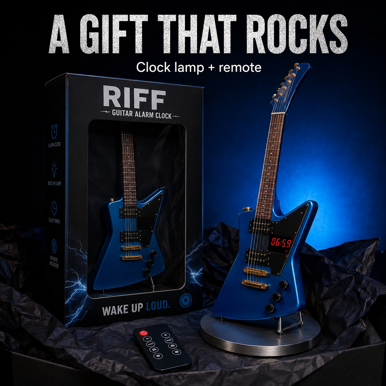 🎸 Guitar Alarm Clock – Wake Up & Rock