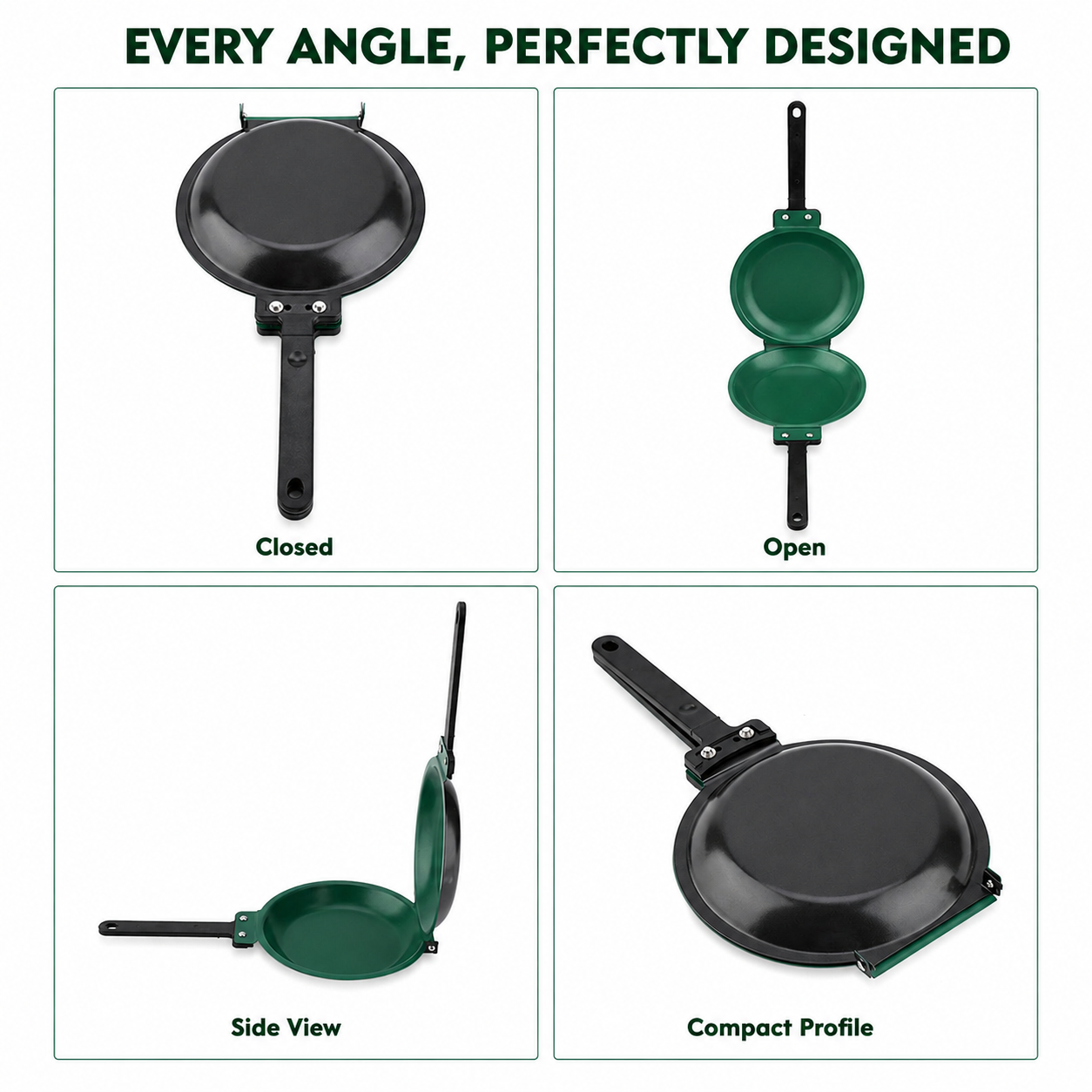 🍳 Double-Sided Frying Pan – Flip · Cook · Serve