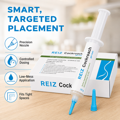 🐜 REIZ Cockroach Gel Bait – Precision Placement for Hidden Areas