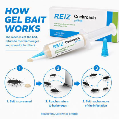 🐜 REIZ Cockroach Gel Bait – Precision Placement for Hidden Areas