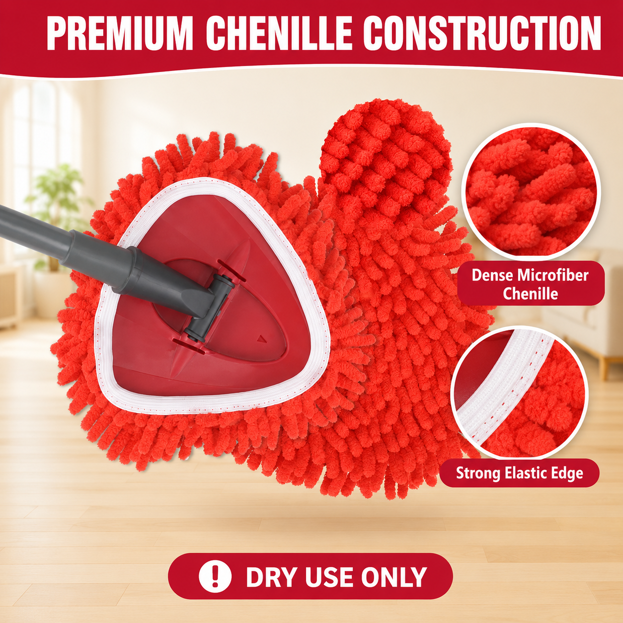 🧹 Chenille Duster Replacement Pads – Upgrade Your Spin Mop
