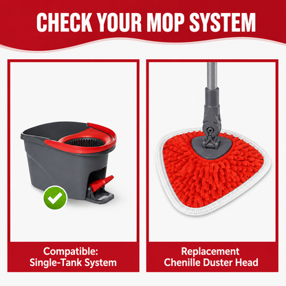 🧹 Chenille Duster Replacement Pads – Upgrade Your Spin Mop