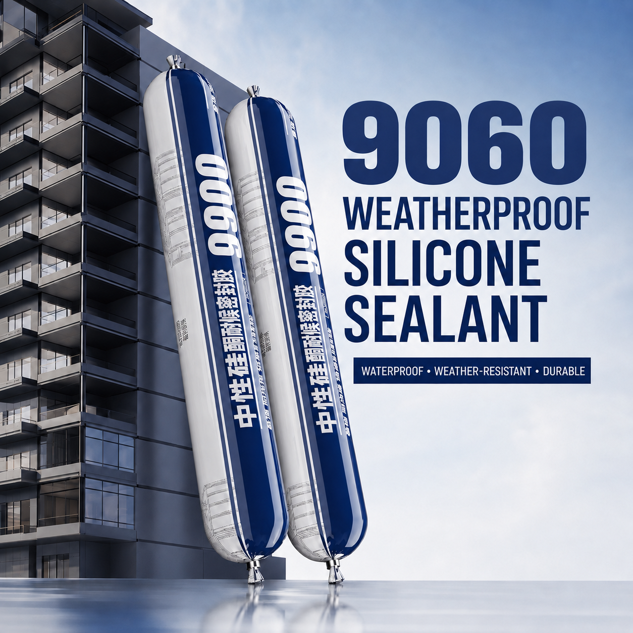 🏗️ 9060 Weatherproof Silicone Sealant – Waterproof · Weather-Resistant · Durable