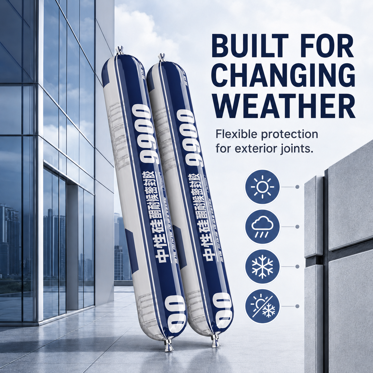 🏗️ 9060 Weatherproof Silicone Sealant – Waterproof · Weather-Resistant · Durable