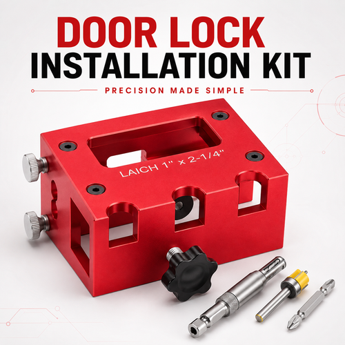 🚪 Door Lock Installation Kit – Precision Made Simple