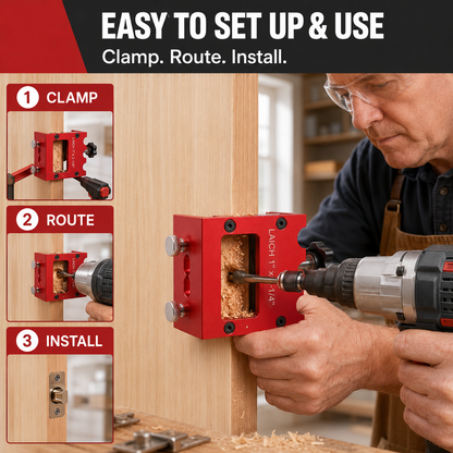 🚪 Door Lock Installation Kit – Precision Made Simple