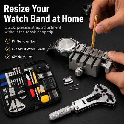 ⌚ Professional Watch Repair Tool Kit – Complete Watch Care at Home