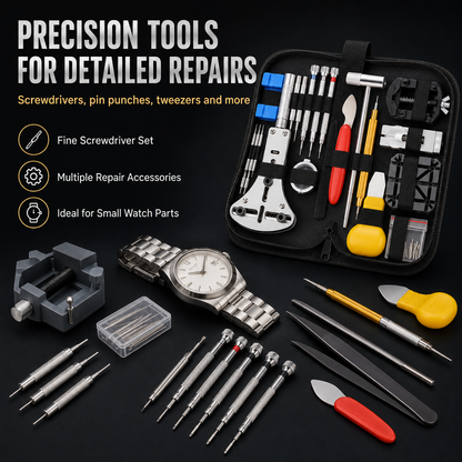 ⌚ Professional Watch Repair Tool Kit – Complete Watch Care at Home