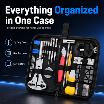 ⌚ Professional Watch Repair Tool Kit – Complete Watch Care at Home
