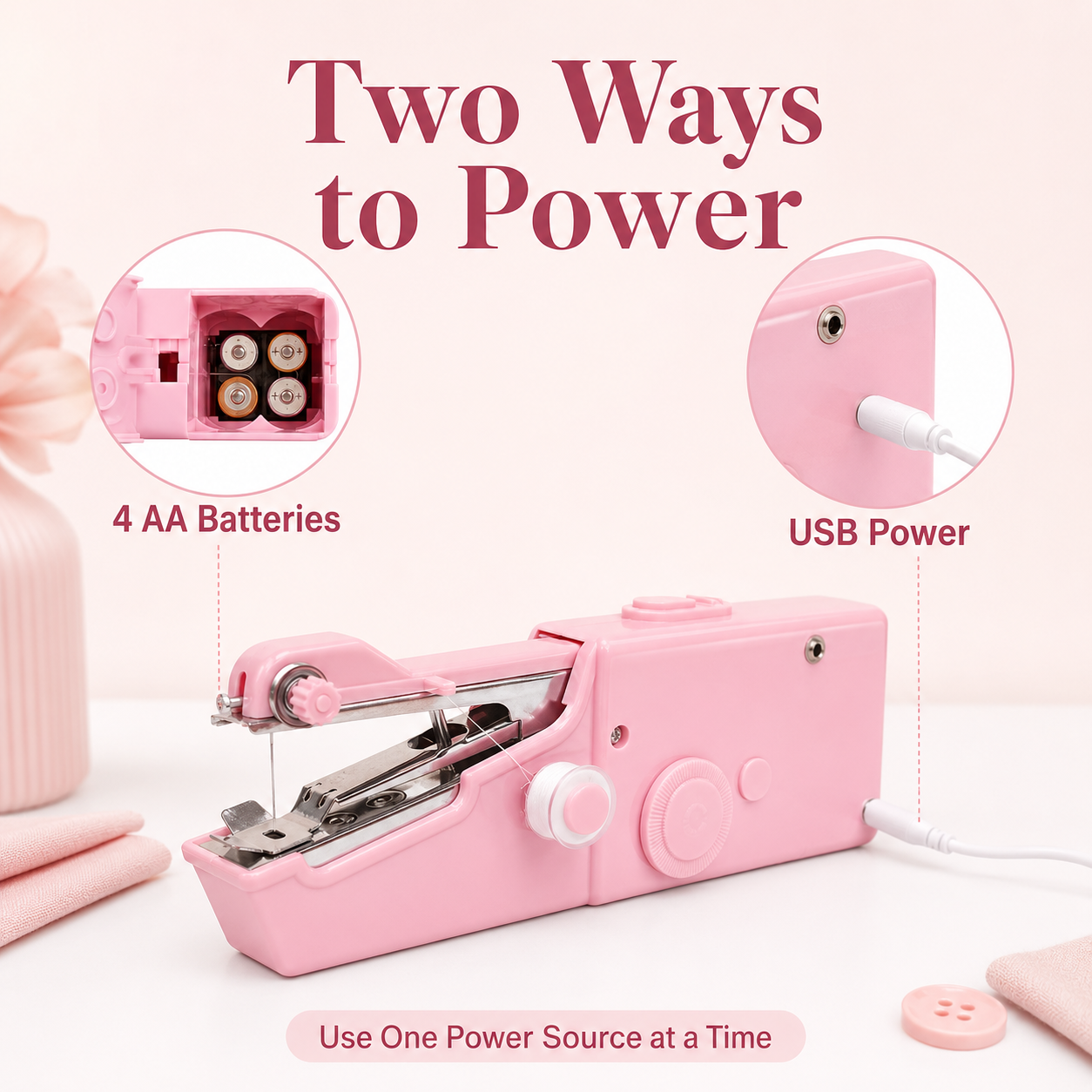 🧵 Portable Handheld Sewing Machine – Quick Fixes, Anytime