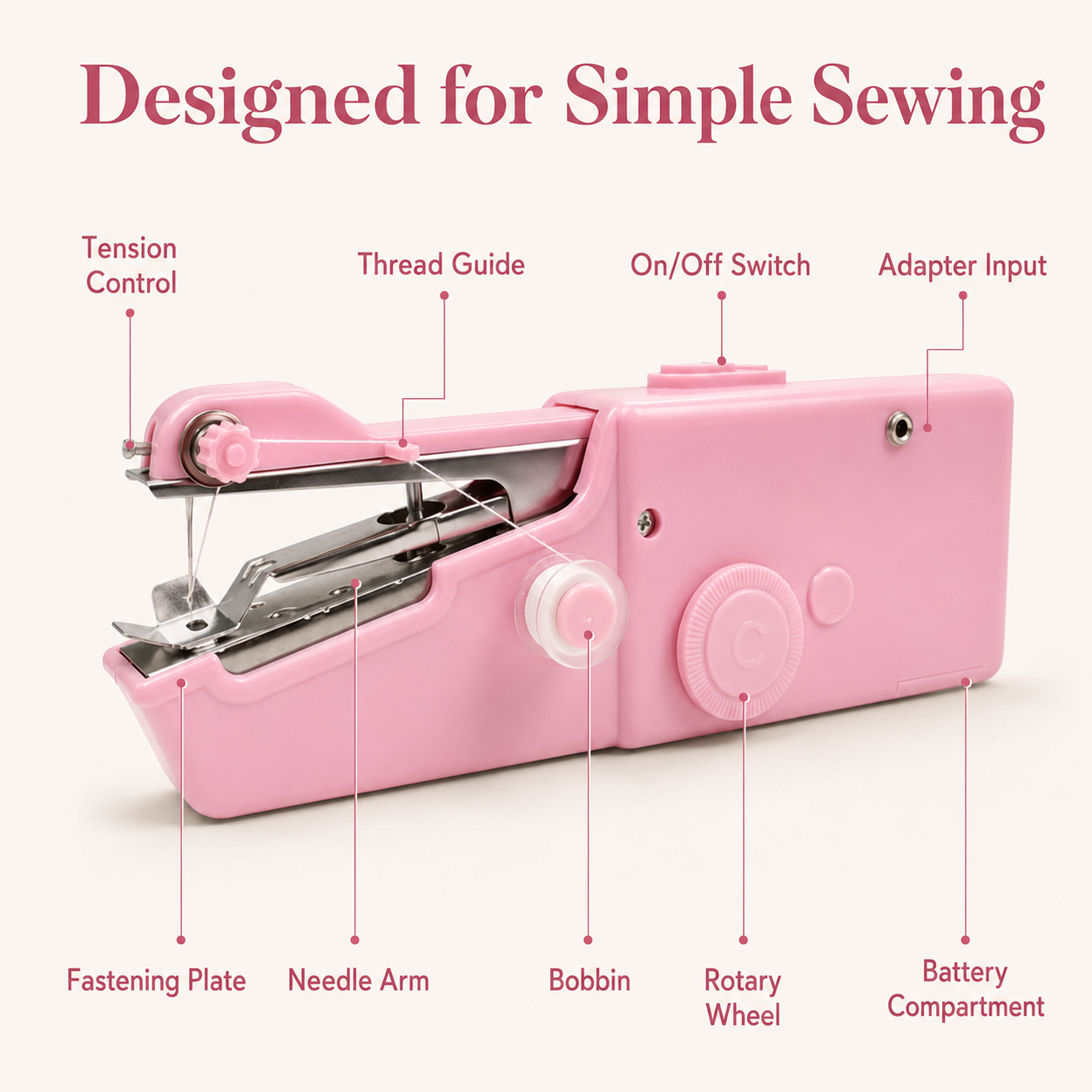 🧵 Portable Handheld Sewing Machine – Quick Fixes, Anytime