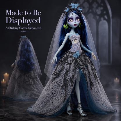 🖤 Gothic Bride Collector Doll – Hauntingly Beautiful