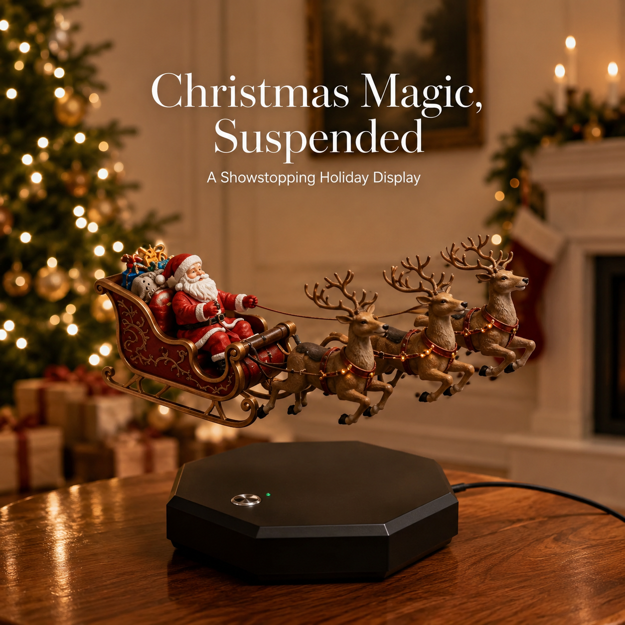 ✨ Magnetic Levitating Christmas Tree – Holiday Magic, Suspended