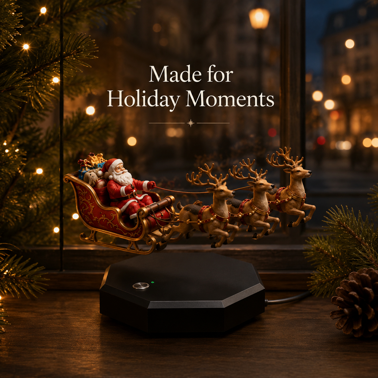 ✨ Magnetic Levitating Christmas Tree – Holiday Magic, Suspended