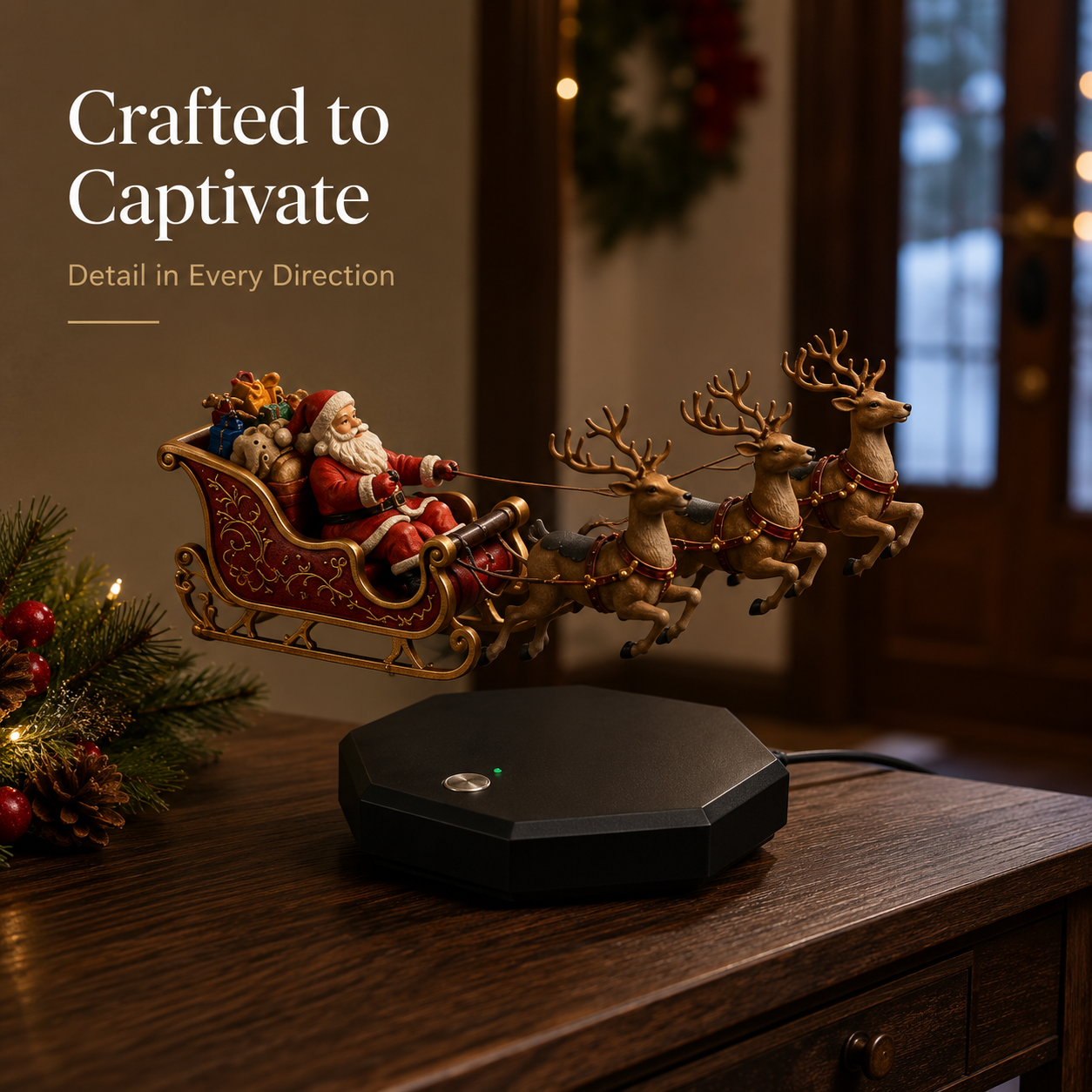 ✨ Magnetic Levitating Christmas Tree – Holiday Magic, Suspended