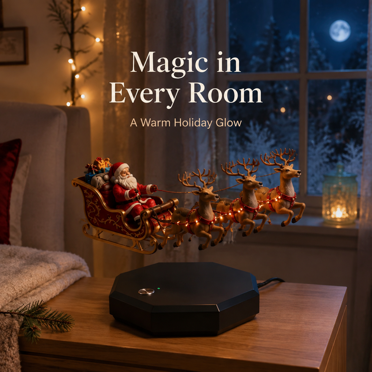 ✨ Magnetic Levitating Christmas Tree – Holiday Magic, Suspended