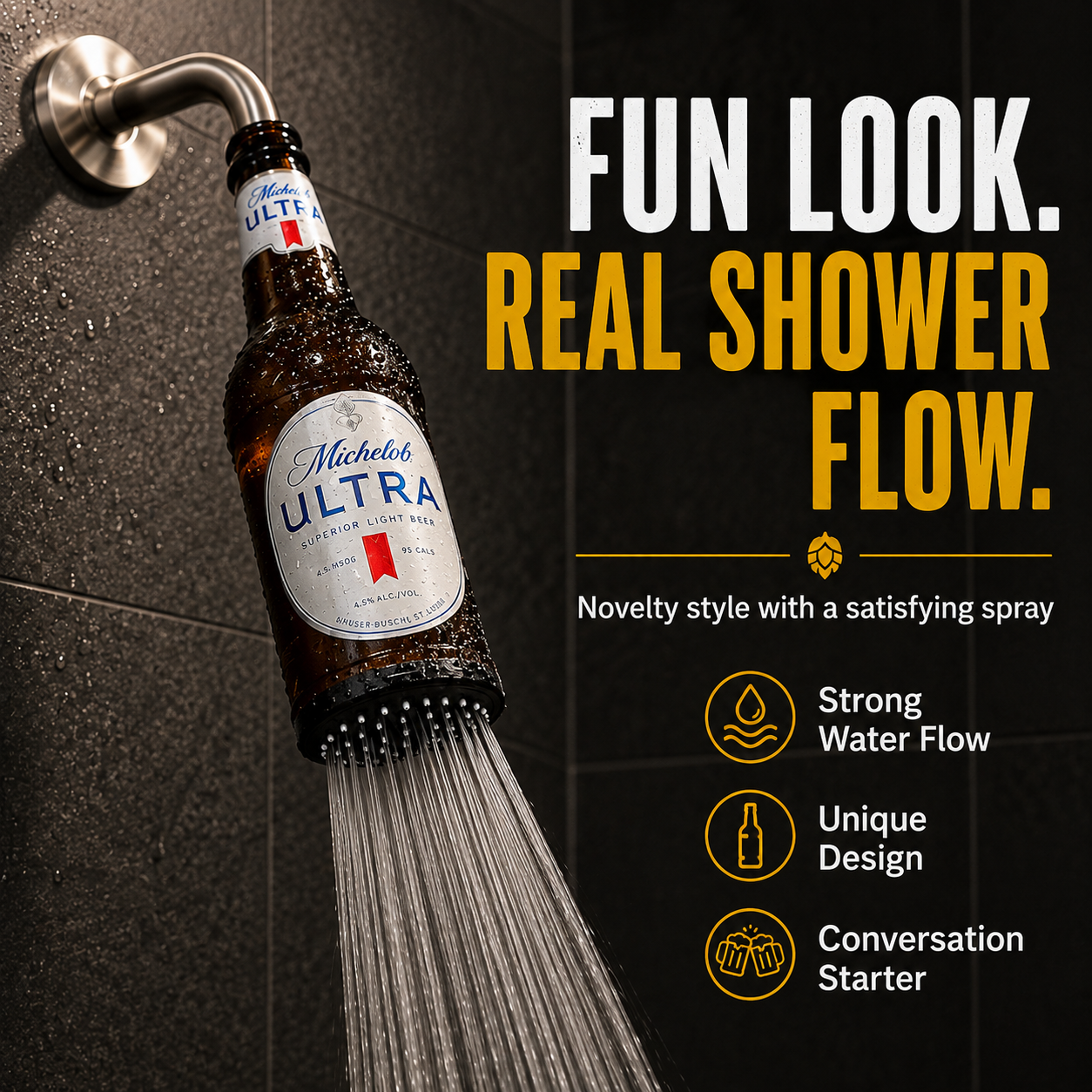 🍺 Beer Bottle Shower Head – The Funniest Gift for Beer Lovers