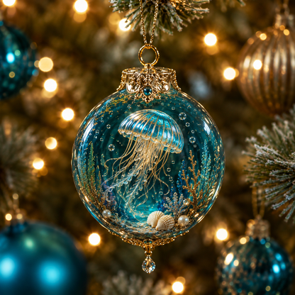 ✨🎄 50% OFF Ocean Wonders Christmas Ornament Collection🌊 – 🎁6-Piece Marine Life Keepsake Set