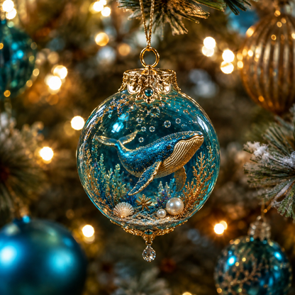 ✨🎄 50% OFF Ocean Wonders Christmas Ornament Collection🌊 – 🎁6-Piece Marine Life Keepsake Set