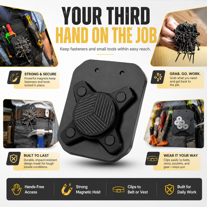 🧲 Magnetic Wrist/ Belt Holder – Your Third Hand on the Job