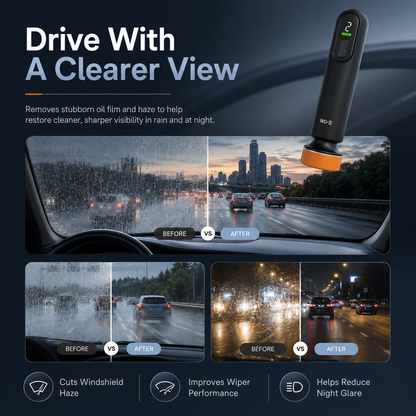 🔄 3rd Gen Cordless Scratch Repair &amp; Glass Oil-Film Remover